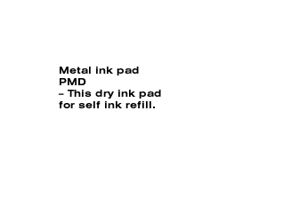 Plastic ink pads